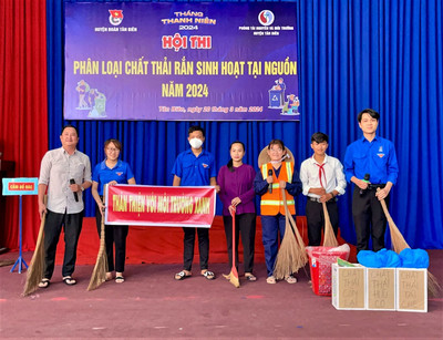 Huyện đoàn Tân Biên (Tây Ninh) tổ chức hội thi “Phân loại chất thải rắn sinh hoạt tại nguồn”