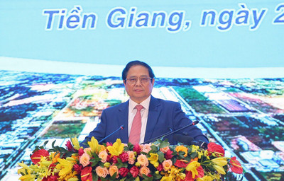 Thủ tướng Phạm Minh Chính dự Hội nghị công bố quy hoạch và xúc tiến đầu tư tỉnh Tiền Giang