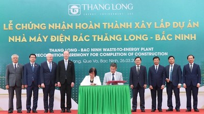 Hoàn thành xây lắp Dự án Nhà máy điện rác Thăng Long - Bắc Ninh