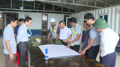 Kiểm tra tiến độ thi công Dự án Bệnh viện đa khoa khu vực Bắc Quảng Bình