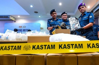 Hải quan Malaysia thu giữ 380kg ma túy trị giá hơn 65 tỷ đồng tại Sân bay Kuala Lumpur