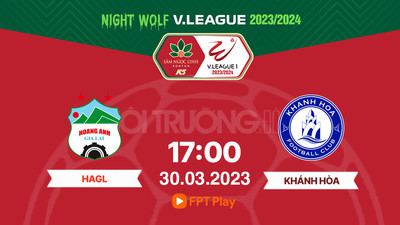 Trực tiếp HAGL vs Khánh Hòa, 17h00 hôm nay 30/3 trên FPT Play