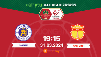 VTV5 Trực tiếp Hà Nội vs Nam Định, 19h15 hôm nay 31/3, V-League 2023/24