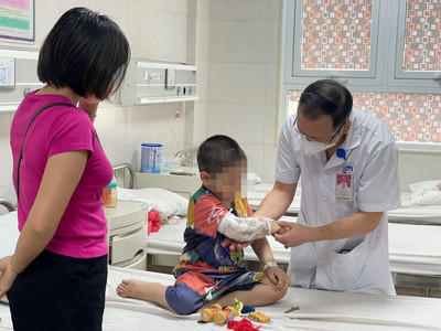 Phú Thọ: Bé 3 tuổi chấn thương nặng do bị chó tấn công