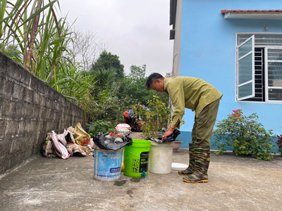 Yên Bình (Yên Bái): Người dân thực hiện phân loại rác thải tại nguồn