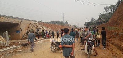 Quảng Yên (Phú Thọ): Nhiều bất cập tại tuyến đường dẫn vào cầu chui km 32+617