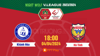 Trực tiếp Khánh Hòa vs Hà Tĩnh, 18h00 hôm nay 4/4 trên FPT Play