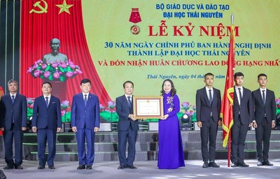 Quyền Chủ tịch nước Võ Thị Ánh Xuân dự Lễ kỷ niệm 30 năm Ngày thành lập Đại học Thái Nguyên