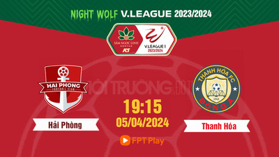 Trực tiếp Hải Phòng vs Thanh Hóa, 19h15 hôm nay 5/4 trên FPT Play, HTV Thể thao