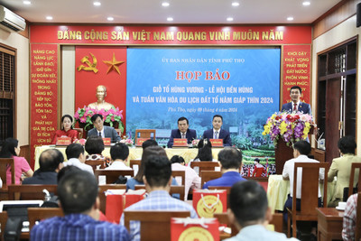 Phú Thọ: Họp báo thông tin về chương trình tổ chức Giỗ Tổ Hùng Vương - Lễ hội Đền Hùng năm 2024
