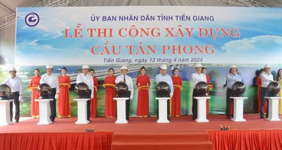 Tiền Giang: Đầu tư gần 240 tỷ đồng bắc cầu Tân Phong