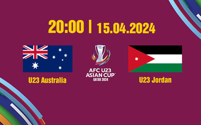 VTV5 VTV Cần Thơ Trực tiếp U23 Australia vs U23 Jordan, 20h00 hôm nay 15/4