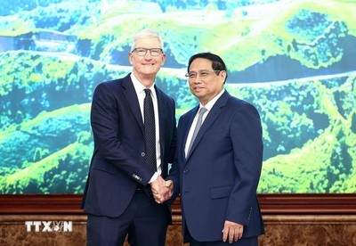 Thủ tướng Phạm Minh Chính tiếp Giám đốc điều hành Tập đoàn Apple