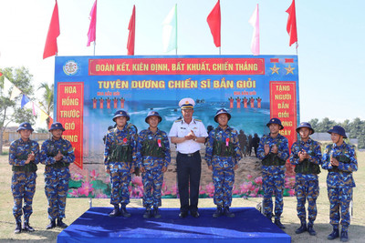 Khánh Hòa: Tổ chức kiểm tra bắn tập lần 3 cho chiến sĩ mới tại Lữ đoàn 101