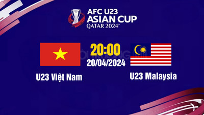 VTV5 VTV Cần Thơ Trực tiếp U23 Việt Nam vs U23 Malaysia, 20h00 hôm nay 20/4