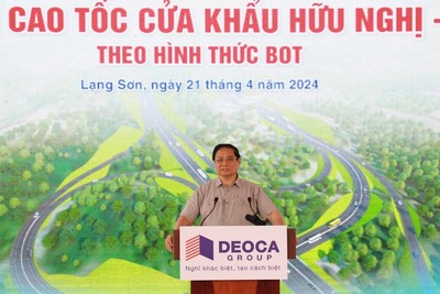 Thủ tướng Phạm Minh Chính dự Lễ khởi công Dự án Tuyến cao tốc Cửa khẩu Hữu Nghị - Chi Lăng