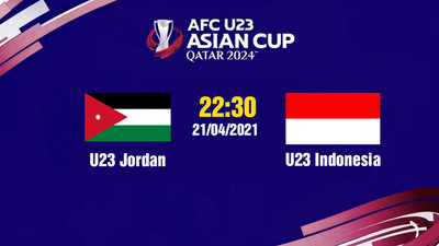 VTV5 TNB Trực tiếp U23 Jordan vs U23 Indonesia, 22h30 hôm nay 21/4