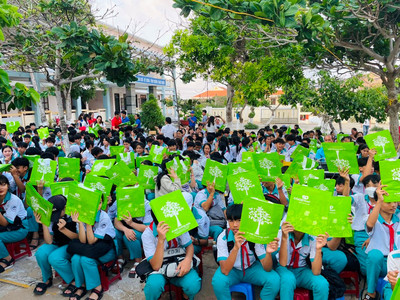 Bình Thuận: Ngành Giáo dục huyện đảo Phú Quý nói không với rác thải nhựa