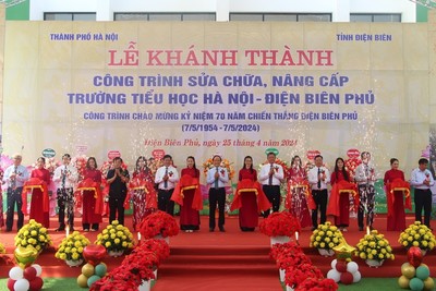 Khánh thành công trình sửa chữa, nâng cấp Trường TH Hà Nội - Điện Biên Phủ