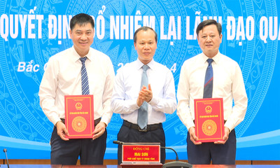 Bắc Giang bổ nhiệm lãnh đạo quản lý một số sở, ngành