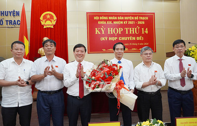 Bố Trạch (Quảng Bình): Có tân Chủ tịch UBND huyện nhiệm kỳ 2021-2026