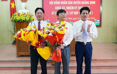 Quảng Ninh (Quảng Bình): Có tân Chủ tịch HĐND và UBND huyện