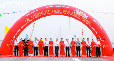 Chính thức thông xe cao tốc Diễn Châu - Bãi Vọt đoạn từ Diễn Châu đến QL 46B