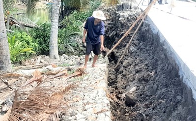 Bạc Liêu: Nhiều nhà cửa, tuyến đường bị ảnh hưởng do khô hạn kéo dài