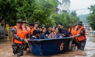 Trung Quốc: Kích hoạt cơ chế ứng phó khẩn cấp đối với lũ lụt