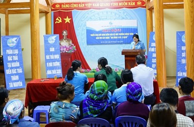 Hội LHPN tỉnh Lào Cai phát động xây dựng mô hình điểm bảo vệ môi trường nông thôn