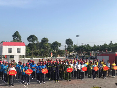 Phong Điền- Cần Thơ: Hội thi nghiệp vụ PCCC “Tổ liên gia an toàn phòng cháy, chữa cháy” năm 2024