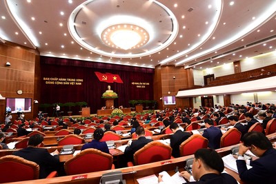 Tổng Bí thư Nguyễn Phú Trọng chủ trì Hội nghị lần thứ chín Ban Chấp hành Trung ương Đảng khóa XIII