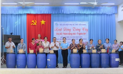 Hội LHPN tỉnh Tiền Giang phát động trồng cây nhân kỷ niệm Ngày sinh Chủ tịch Hồ Chí Minh