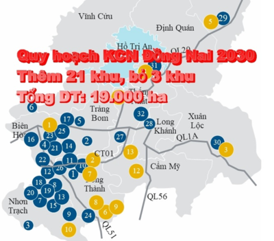 Toàn cảnh quy hoạch khu công nghiệp Đồng Nai đến năm 2030 sắp được Thủ tướng duyệt