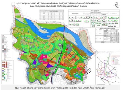 Hà Nội: Phê duyệt điều chỉnh cục bộ quy hoạch phân khu tại huyện Đan Phượng