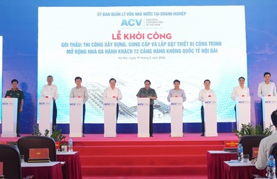 Thủ tướng Phạm Minh Chính dự lễ khởi công mở rộng nhà ga T2 sân bay Nội Bài