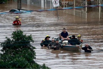 Brazil: Mưa lớn trở lại, lũ lụt tại miền Nam tiếp tục dâng cao