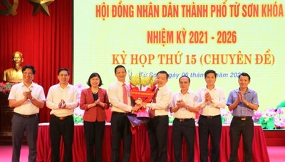 Ông Đỗ Tuấn Sơn giữ chức Chủ tịch UBND thành phố Từ Sơn