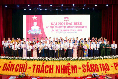 Ủy ban MTTQ Việt Nam huyện Thường Tín tổ chức Đại hội đại biểu lần thứ XXIII, nhiệm kỳ 2024 - 2029.