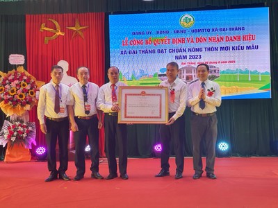 Xã Đại Thắng, huyện Phú Xuyên đạt chuẩn nông thôn mới kiểu mẫu năm 2023