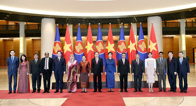 Chủ tịch Quốc hội Trần Thanh Mẫn tiếp nhóm đại sứ, đại biện các nước ASEAN và Timor-Leste tại Hà Nội