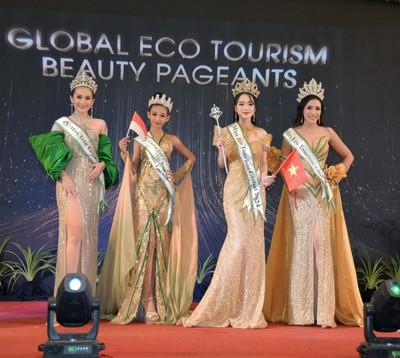 Hoàng Hải Yến đội vương miện danh giá, lộng lẫy đăng quang Miss Eco Tourism Global 2024