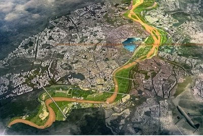 Tổ chức không gian bãi giữa - Kết nối trục sông Hồng: Đóng góp cho tương lai đô thị Hà Nội