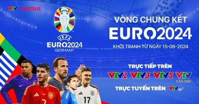 Lịch thi đấu và trực tiếp EURO 2024 trên VTV mới nhất