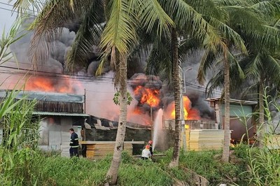 TP.HCM: Hỏa hoạn tại xưởng sản xuất bột nhang ở Bình Chánh, 2 người tử vong