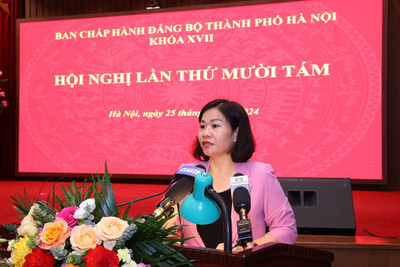 Phân công bà Nguyễn Thị Tuyến điều hành Thành ủy Hà Nội