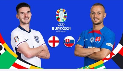 VTV2 Trực tiếp bóng đá Anh vs Slovakia 23h hôm nay 30/6 Euro 2024