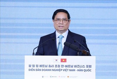 Thủ tướng Phạm Minh Chính dự Diễn đàn Doanh nghiệp Việt Nam - Hàn Quốc