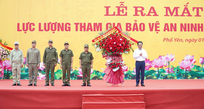 Thái Nguyên ra mắt lực lượng tham gia bảo vệ an ninh trật tự ở cơ sở