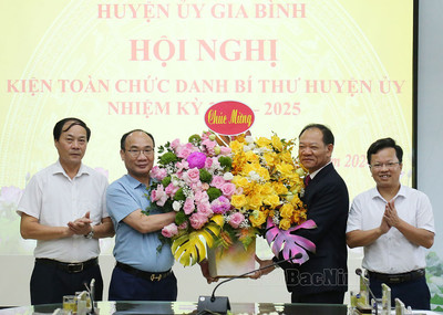 Ông Đặng Đình Mạch được bầu giữ chức Bí thư Huyện ủy Gia Bình (Bắc Ninh)